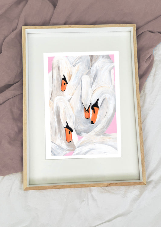 Swans Can Be Gay (Original and Prints)